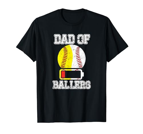 Papá de Ballers Dead Battery Camiseta