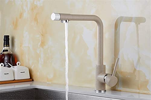 Robinet de purification d'eau en laiton doré pour une cuisine élégante
