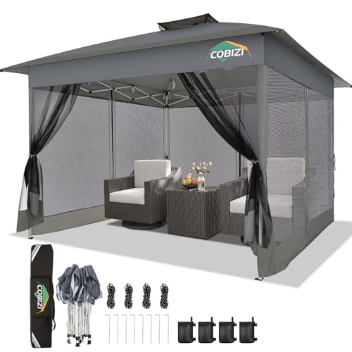 COBIZI 13x13 Pop Up Gazebos On Clearance Canopy Tent- Upgrade