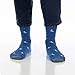 Gold Toe mens Fashion Crew Socks, 1 Pair Dress Sock, Blue Pelican & Fish, Shoe Size 6-12.5 US