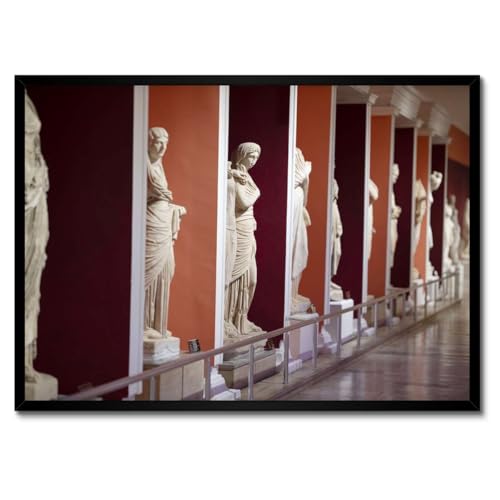 Poster cadre blanc pour décorer un bureau thème histoire musée 70x50