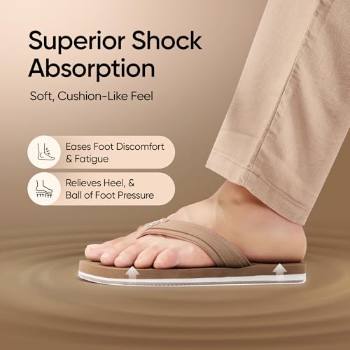 Image of Frido Cloud Comfort Slippers for Women & Men | Available in 2 Options- Arch Support & Without Arch |Orthopedic Soft Home Chappal Unisex Slipper, House Slipper with Anti-Skid Sole for Home Use & Casual