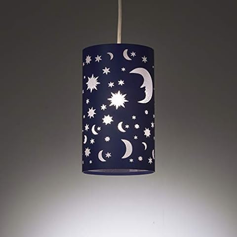 Moon and Stars Ceiling Light Shade for Kids Cover