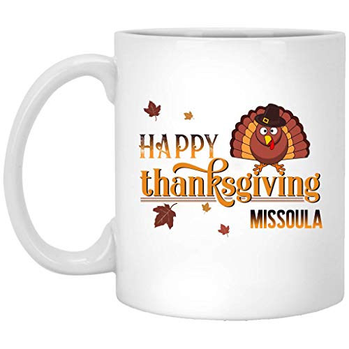 Happy Thanksgiving Missoula Coffee Mug 11oz Turkey