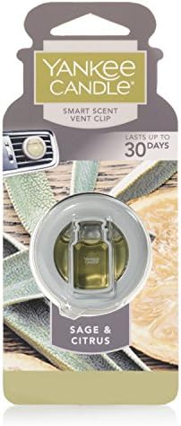 Yankee Candle CAR VENT CLIP HW SAGE & CITRUS, Smart Scent