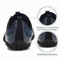 SAGUARO Barfußschuhe Herren Barfussschuhe Damen Barfuss Schuhe Outdoor Zehenschuhe Leicht Fitnessschuhe Traillaufschuhe mit Breite Zehenbox, Fast Ⅰ - Barfußschuhe Blau, Gr.47 EU – Ansicht 6