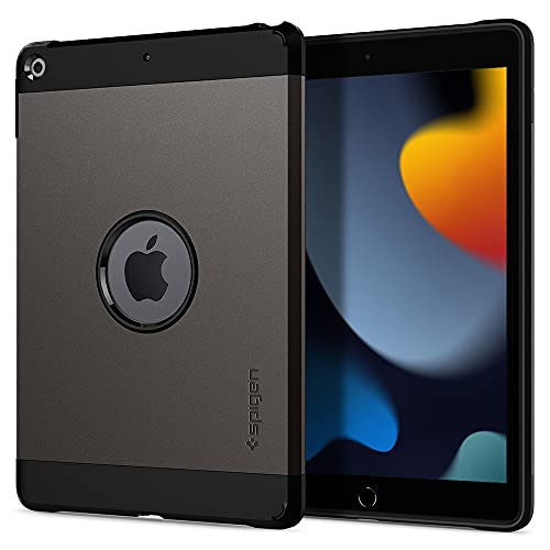 Spigen Tough Armor Designed for iPad 10.2 Case, iPad 9th Generation Case (2021) / iPad 8th Generation Case (2020) / iPad 7th Generation Case (2019) - Gunmetal