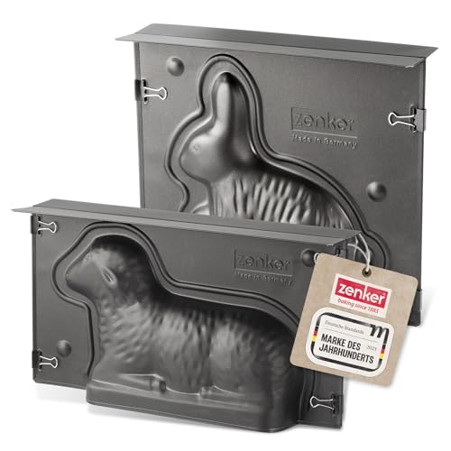 Zenker Osterlamm und Hase Backformen zu Ostern – 900 & 600 ml...