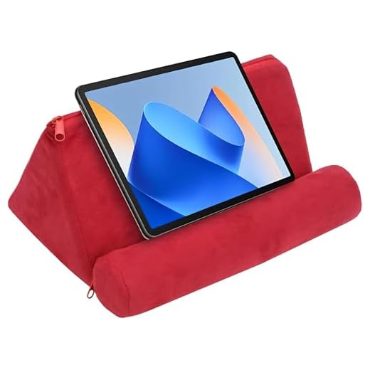Il miglior leggio da letto per il massimo comfort di lettura 3 Kelepu Supporto Tablet Letto, Leggio da Letto con Cuscino Comodo per Tablet, E-reader, Libri e Riviste, Porta Tablet da Letto Pieghevole e Portatile