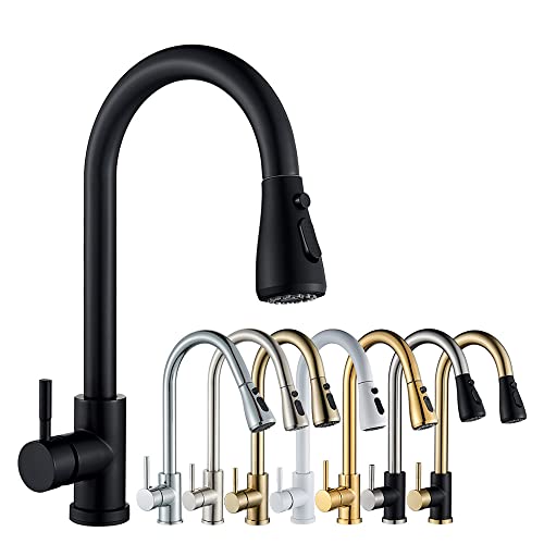 Pomme de Douche B pour Robinet Mitigeur Noir Mat Extractible sur Pont - 3
