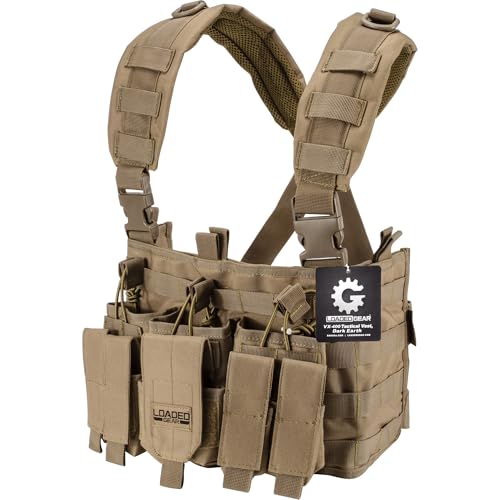 Loaded Gear BI12792 VX-400 Tactical Chest Ring, Dark Earth