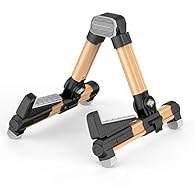 Strong and lightweight Foldable for easy transportation Adjusts to width of most ukuleles Sturdy aluminium construction Available in a range of colours