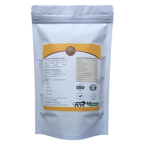 Image of AptEat Hemp Seed for Eating 530g+ hemp soap 75g combo pack Non Germinate Hemp Seeds for Eating Omega 3 Seeds | High in Protein, Fibre (530 GM, Whole)