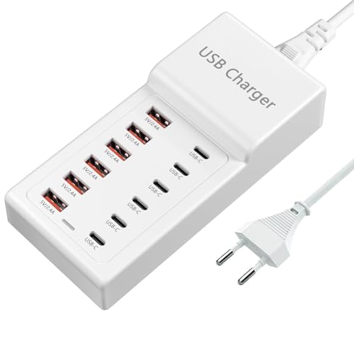 Cargador USB C de 12 Puertos, estación de...