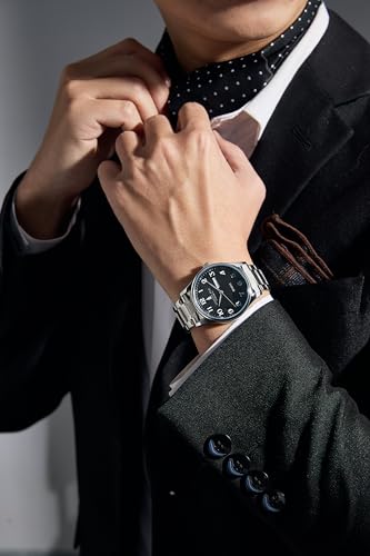Image of London Fog Carnaby Collection Analog Watch for Men with Round Dial, Day & Date Display, Quartz Movement, Stainless Steel Strap & Water Resistant - LFM10008