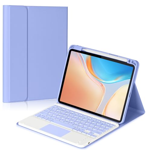 Funda con teclado para iPad 10 y 11 gen con touchpad desmontable y soporte magnetico
