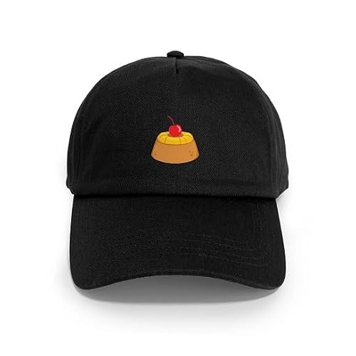 CafePress Pineapple Upside Down Cake Sweet Dessert Baseball Unique Adjustable Baseball Hat Black