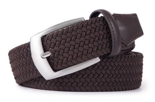 Image of Fabio Valenti Canvas Elastic Fabric Woven Stretch Braided Belts for Men Women Junior with Multicolored /Full Sizes