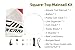 GIGACRAFT Canoe Sail Kit, Sailing Rig with Masts (Square-Top Mainsail Package)