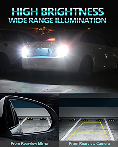 Combriller 3157 Led Bulb White 6000K, 3056 3156 3057 4157 Led Bulb With Projector Replacement For Led Reverse Lights Turn Signal Bulb Brake Light Bulb Tail Light Bulb Parking Light Bulb, Pack Of 2 #TOP5