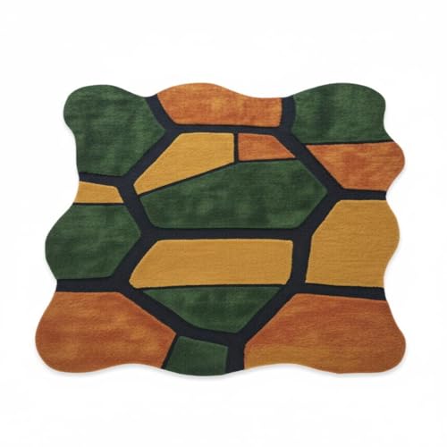 Image of Hand Made Tufted Carpet Premium Wool Abstract Irregular Design Non Slip Area Rug for Living Room Weight- |60 Pound|Size-9x12 Feet (108x144 Inch)