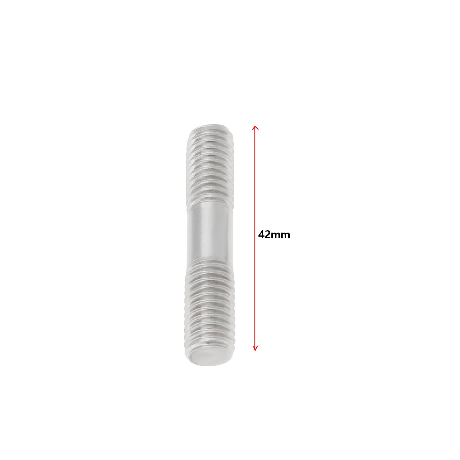 8 Serie M8x1.25 Dadi per Bulloni a Doppia Testa 42mm Kit Dadi Inox per Collettore di Scarico e Aspirazione Auto
