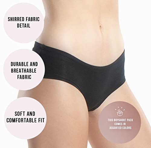 Emprella Women’s Boyshort Panties Seamless, Breathable Cotton Underwear3