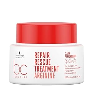 Schwarzkopf BC Bonacure Repair Rescue Treatment | Intensely Hydrating Hair Mask For Dry Damaged Hair | Colour Safe for All Hair Types, 200mL
