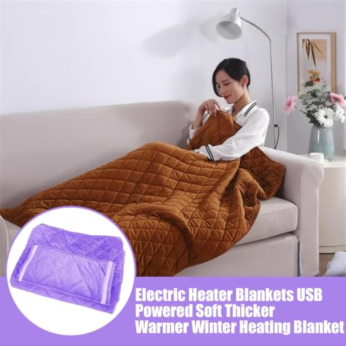 Manta térmica portátil lavable con calefacción USB para siesta y sofá 4