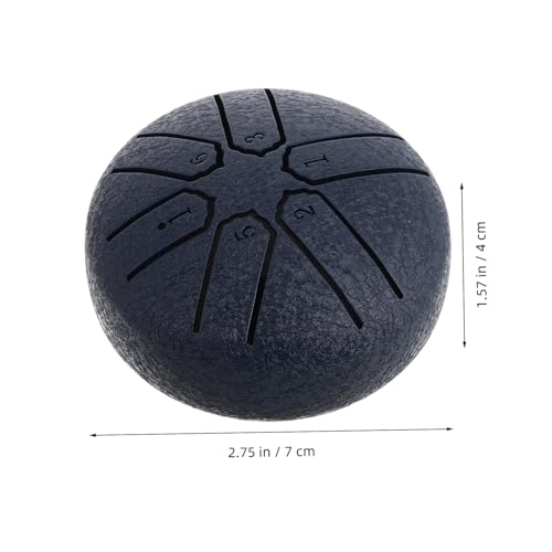 Mini Steel Tongue Drum portátil de 6 notas color azul miniatura 2