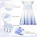 Jurebecia Girls Nightgowns Princess Snow Nightdress Pajamas Nightie Dress Sleepwear Night Gown for Kids Size 6