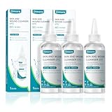 Dimora Portable First Aid Antiseptic Cleanser, OTC Antimicrobial Skin and Wound Cleanser for Cuts, Abrasions, Lacerations, Burns, Skin-Neutral pH – 3-Pack Travel Size, 60mL Each (6oz Total)