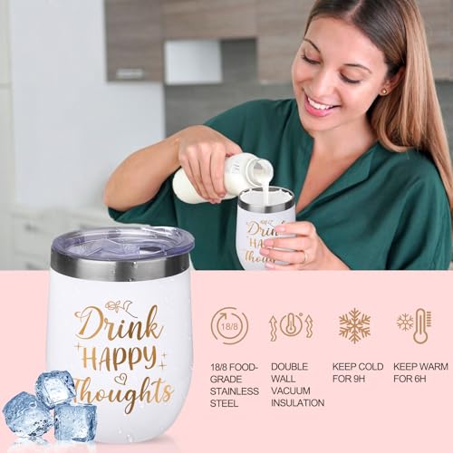 Birthday Gifts for Women Christmas Gifts for Her, Unique Self Care Package Get Well Soon Basket Rose Relaxing Spa Kit with Flannel Blanket Tumbler, Happy Birthday Box for Friend Mom Sister Wife - Image 5