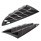 Side Window Louvers Compatible For Hyundai Genesis Coupe 2010-2016 Windshield Sun Shade Cover Matte Black -Pair Car Sun Protector Window
