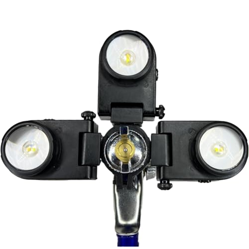 Lonrtesw Reflector Auxiliar Recargable por USB, Herramienta de Iluminación con Pulverizador, Iluminación de Pintura en Aerosol, Pistola de Pintura, Luz de Relleno Especial C