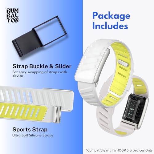 Image of Premium Sports Strap for Whoop 5.0 - One & Peak 2025 Released Band Replacement Strap Accessory | Ultra Soft Felt | Sweat Resistant, Silicone Band for Fitness, Workouts (Device Not Included)
