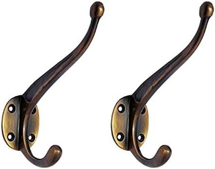 Adonai Hardware Enoch Brass Hat and Coat Hook (Supplied as 2 Pieces per Pack)