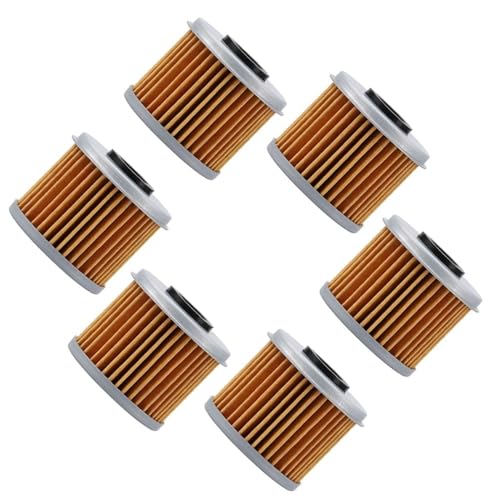 Filtre à huile pour moto JT1500 et modèles 325 M1400 lot de 6 pièces jaunes