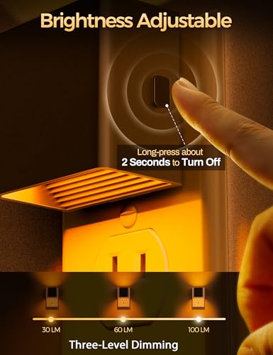 Image of DORESshop Night Lights Plug into Wall [2 Pack],Amber Night Light