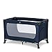 Hauck Lit Parapluie Dream N Play Plus / Bébés et Enfants de la Naissance jusqu'à 15 kg / 120 x 60 cm / Léger / Stable / Pliable Compact / Sac de Transport / Sortie Latérale / Bleu Navy