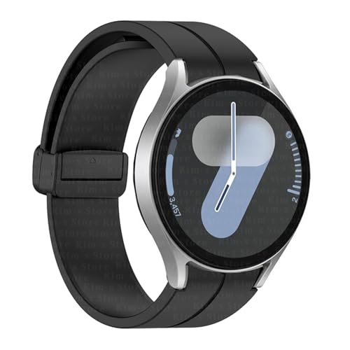 Bracelet magnétique Samsung Galaxy Watch 7 FE silicone noir agate montre 40mm 44mm