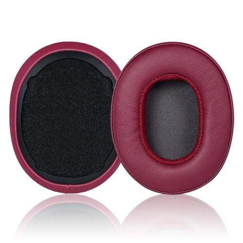 Replacement Ear Pads for Skullcandy Crusher Wireless/Evo/ANC Hesh 3/EVO/ANC Headphones Ear Cushions Headset Earpads Ear Cups Cover-Burgundy