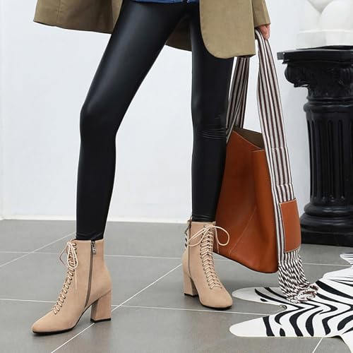 Bottines à lacets Gicoiz élégantes avec bout carré de haute qualité