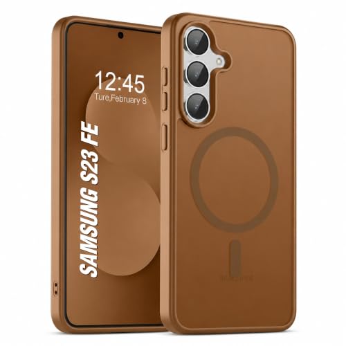 Image of AIBEX Back Cover for Samsung Galaxy S25 Fe| Slim Case with Wireless Charging Support | Anti-Scratch, Shockproof, Anti-Fingerprint & Lightweight Military-Grade Protective Cover - Brown