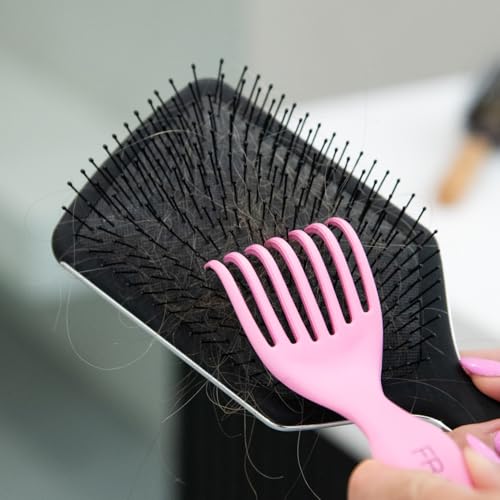 FRAMAR Premium Hair Brush Cleaner Tool – Hairbrush Cleaner Tool, Brush Cleaner Tool for All Types, Comb Cleaner – 2 in 1 Design Removes Hair & Build up Instantly – Pink - Image 7