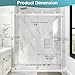 KPUY Frameless Shower Door, 55-60