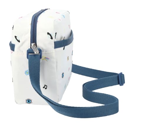 LeSportsac Daydream Embroidery Daniella Crossbody Bag, Style 2434/Color E885, Unique Embroidered Whimsical & Colorful Motifs: Hearts, Butterflies, Flowers, Shooting Stars & Rainbows3