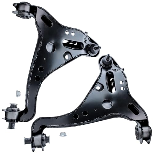 Image of Detroit Axle - 12pc Front End Suspension Kit for 06-10 Ford Explorer Sport Trac Mercury Mountaineer, Lower Control Arms Tie Rods Sway Bars Boots Upper Ball Joints 2006 2007 2008 2009 2010 Replacement