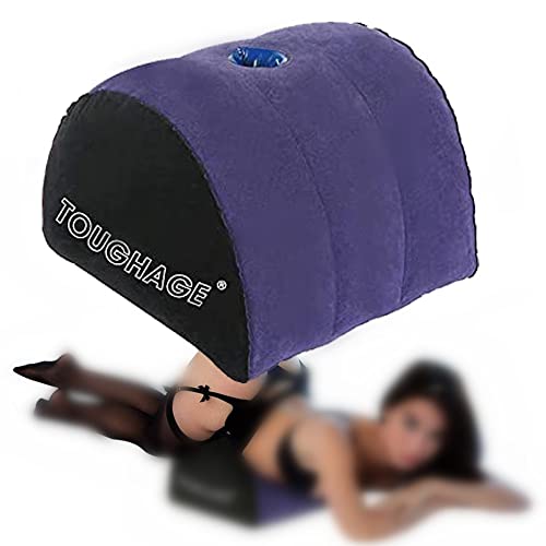 LVYIQI Accessoires de Coussin auxiliaires gonflables multifonctionnels Simples avec Un Trou Rond au Milieu du Bleu