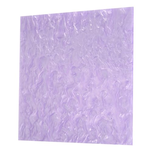 MECCANIXITY 1 Pcs Glitter Pearl Acrylic Sheet,12" x 12" x 1/8" Pearlescent Cast Pmma Plastic Sheets Extruded Translucent Blanks for DIY Art Crafting Laser Cutting &amp; Engraving,Purple